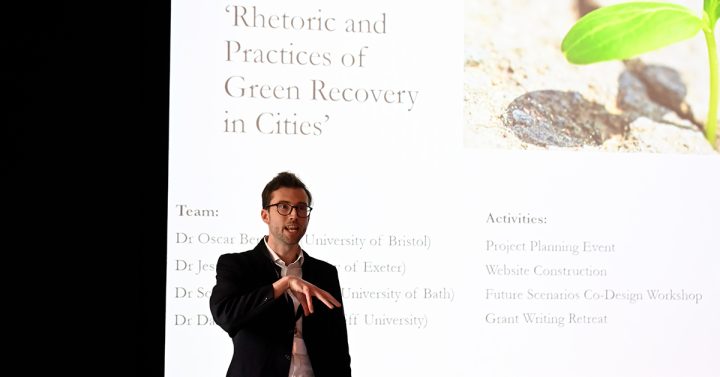 Dr David Shackleton (Cardiff University), Principal Investigator (PI) for Rhetoric and Practices of Green Recovery in Cities