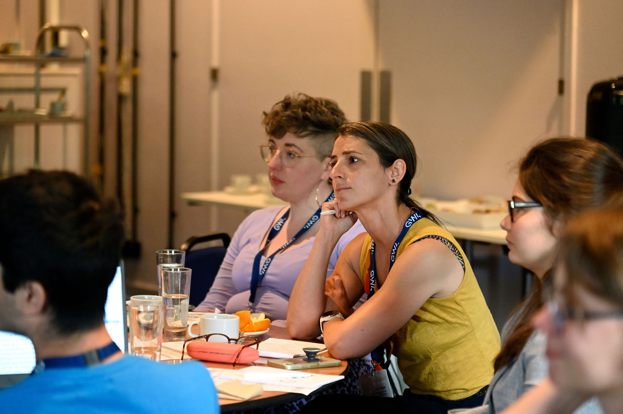 Attendees listen to panel discussion