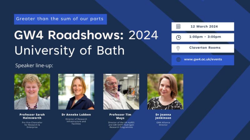 GW4 Roadshow 2024: University of Bath