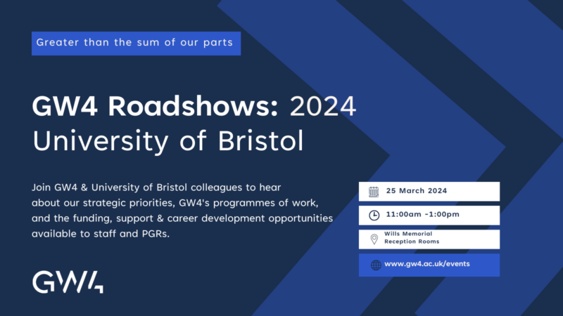 GW4 Roadshows 2024: University of Bristol