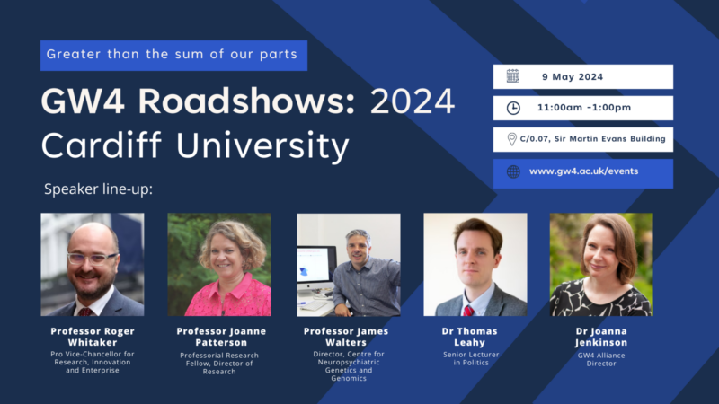 GW4 Roadshows 2024: Cardiff University