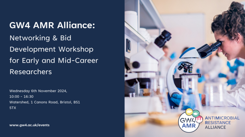 GW4 AMR Alliance Networking and Bid Development Workshop for Early- and Mid-Career Researchers